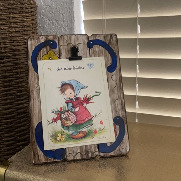 Hand Painted Clip Frames  Homemade Folk Art unique - Picture 3 of 5